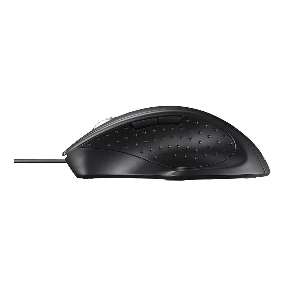 BUFFALO Wired Laser 5-Button Mouse, Black, BSMLU308BK