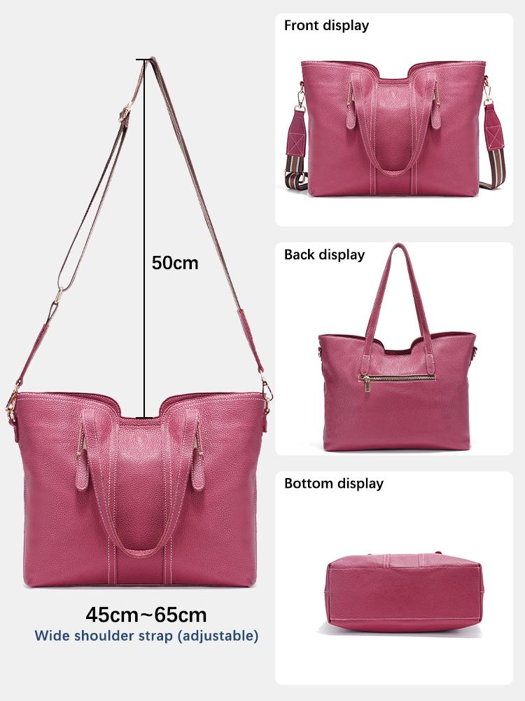 Zency Große Kapazität Damen Umhängetasche Retro Tote Geldbörse