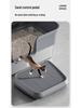 Semi-Enclosed Stainless Steel Cat Litter Box with High Walls, Splash and Leak Resistant, Large Top-Entry Design.