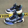 Boys Shoes Autumn and Winter 2025 New Children's Velvet Sports Basketball Shoes Medium and Older Boys Non-slip Warm Two Cotton Shoes