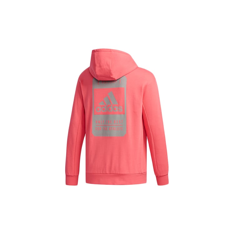 adidas Sweatshirts Men's Pink Hooded Moderate Regular FJ0178