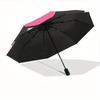 1pc Heartbeat Love Automatic Open/Close Umbrella, Portable Folding Umbrella for Travel, Themed Events, It Is Suitable As a Gift for Various Festivals,