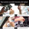 HD Dual Lens Dash Cam with Full-Screen Rearview Mirror for Front and Rear Recording