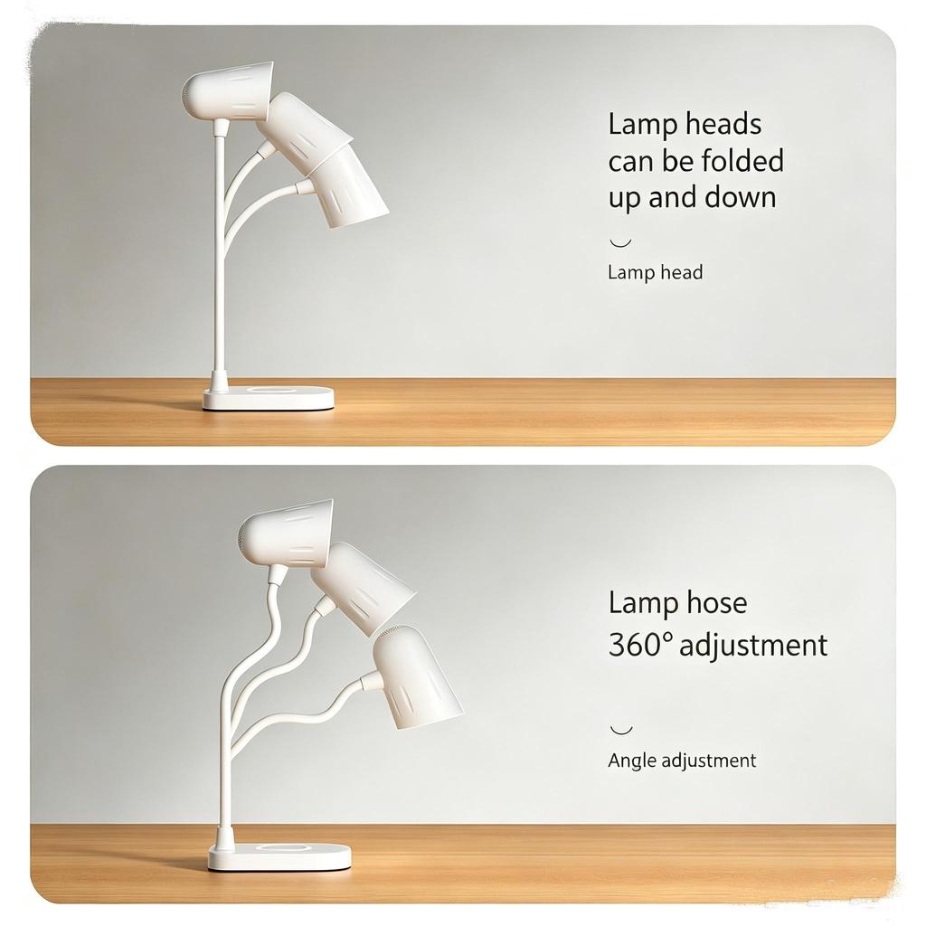 Schreibtischlampe Schreibtischladung LED Leselicht Dimmbar Dreifarbig Dimmbare Beleuchtung