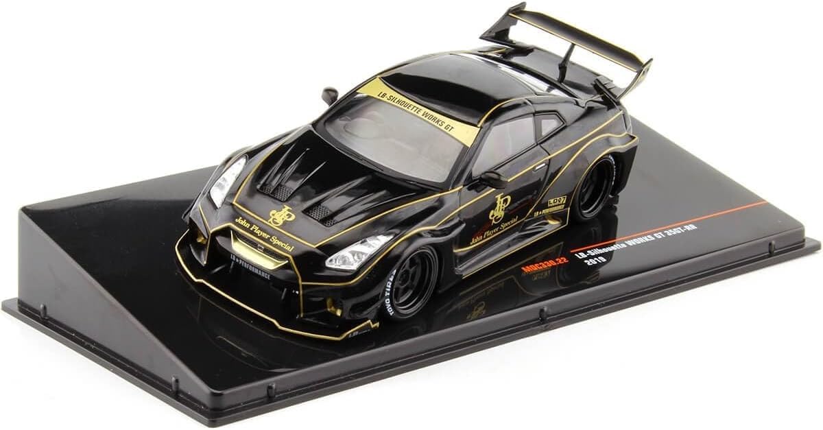 

IXO Nissan Miniature Car 1/43 35GT-RR LB Silhouette WORKS JPS (Black) чёрный
