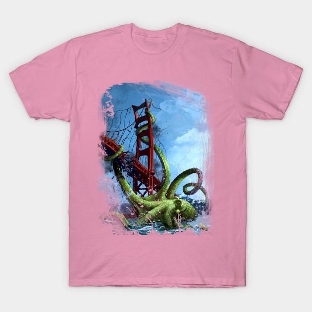 T-Shirt Damen Tentakel Angriff Harajuku Druck Kawaii T-Shirt Sommer Kurzarm Damen T-Shirt Top Tee