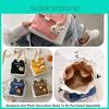 Stylish Canvas Shoulder Bag With Cute Rabbit And Carrot Pins Available In Multiple Colors