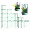 1Pc Climbing Vine Rack Plant Potted Support Frame Plastic Coated Steel Flower Vegetables Decorative Plant Trellis Bracket Tools