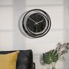 Round Wall Clock, 11 inch Battery Operated, Creative Fashionable Nordic Style, Non Ticking Digital