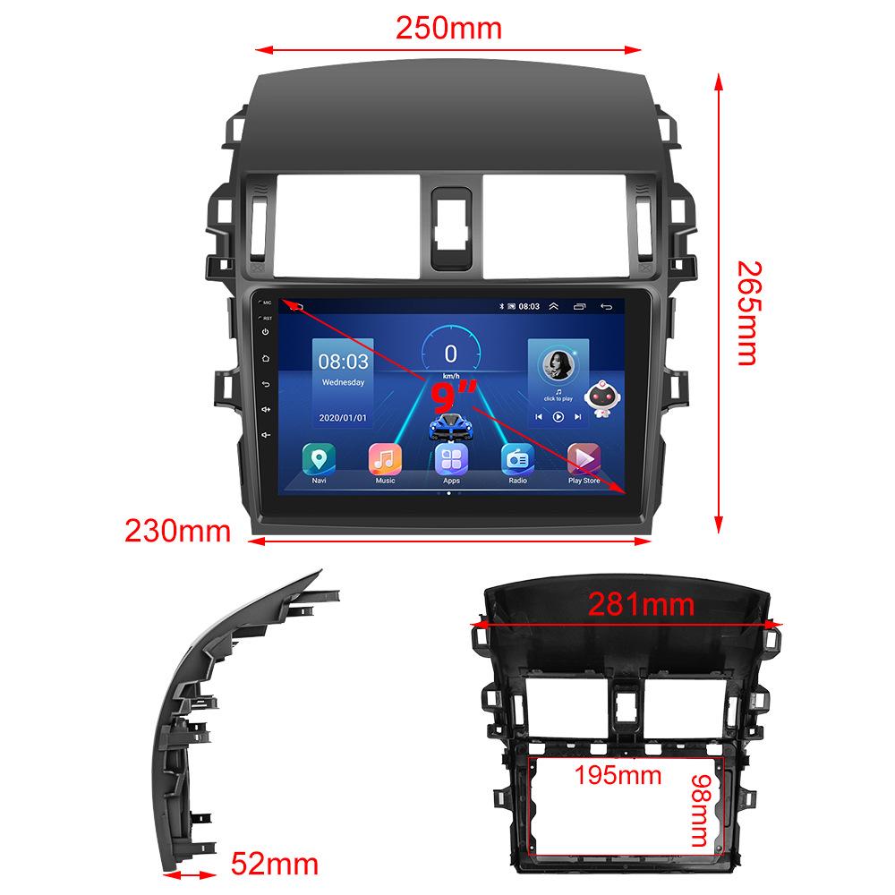 Toyota Corolla 06-13 Android GPS Navigation with Bluetooth, Reversing Camera, CarPlay
