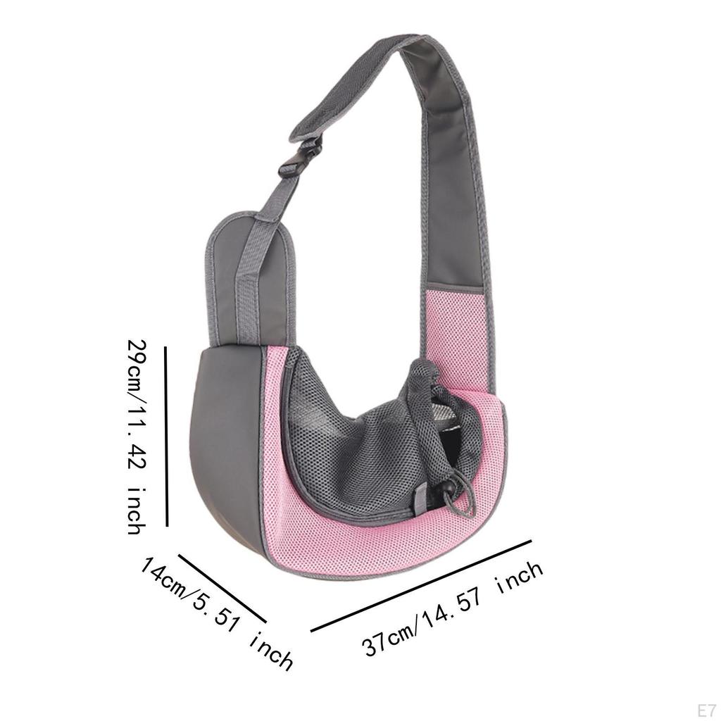 Leichte Haustier-Trageschlinge für kleine Hunde und Katzen - Tragbare Umhängetasche für den Außenbereich