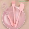 3 Adet Silikon Pasta Krem Spatula Kazıyıcı Pişirme Seti Mutfak Ev Yumurta Çırpıcı Barbekü Yağ Fırçası Alet Mutfak Malzemeleri