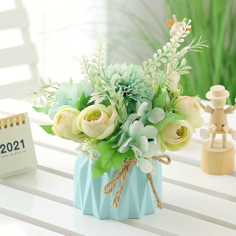 Indoor Artificial Flower Bouquet Decor for Office or Living Room