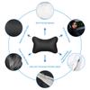 Car Seat Headrest Covers Car Leather Breathable Safety Pillow Auto Car Universal Head Neck Rest Pillow Pad For Car Travel Pillow