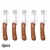 Kitchen Culinary Gadget 2-in-1 Stainless Steel Peeler Ergonomic Wood Handle for Fruit Potato Vegetable Trimming