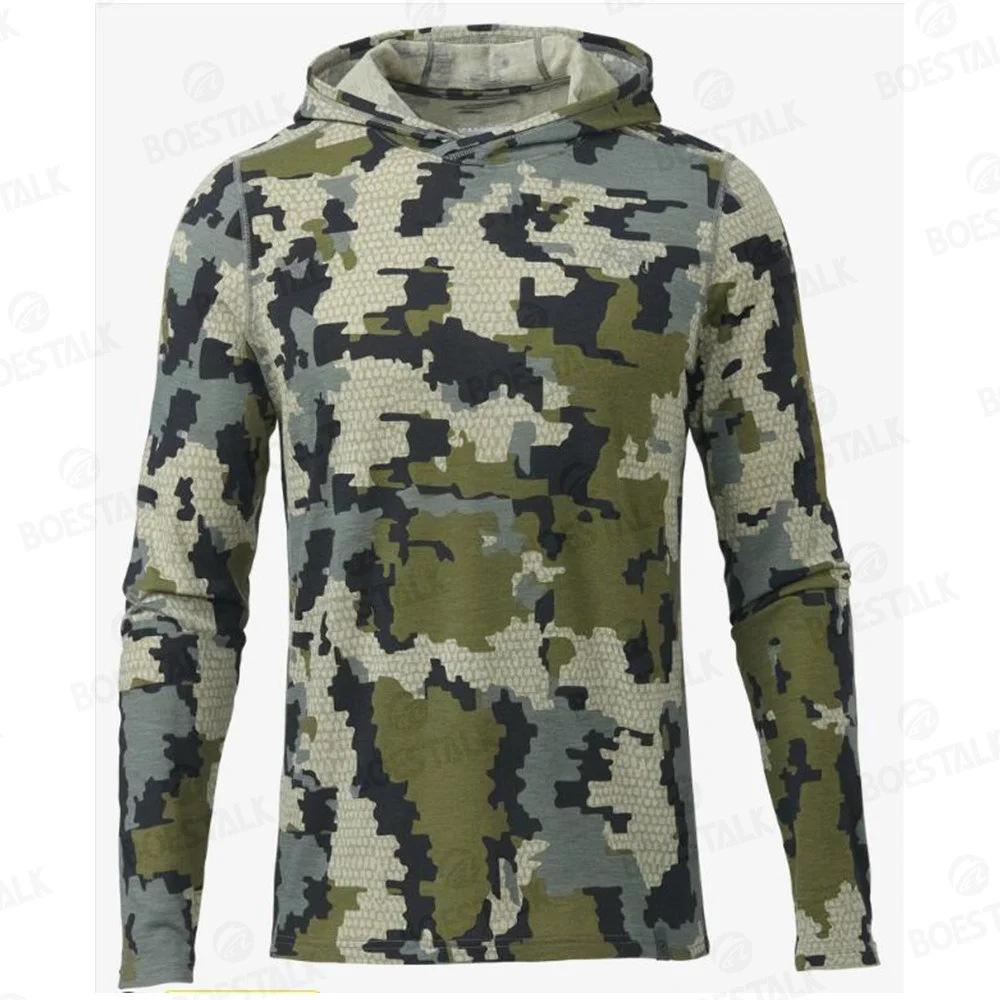 Men's Hoodies Fishing Shirts Camouflage Fishing Clothing Camping Hiking Sunscreen Breathable Fishing Clothing