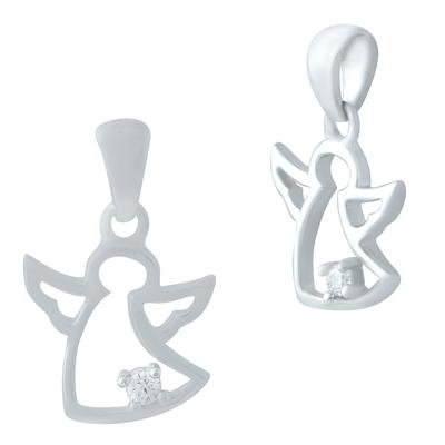 Silver Pendant with Cubic Zirkonia (1255704)