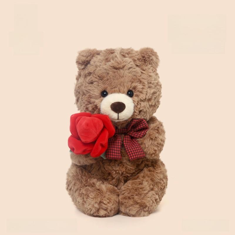Plush Bear Toy With Bow Tie For Kids And Girls Perfect Gift Idea
