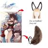 Rail Honkai Star Tingyun Cosplay Plush Fox Ear Headband Furry Tail Accessories
