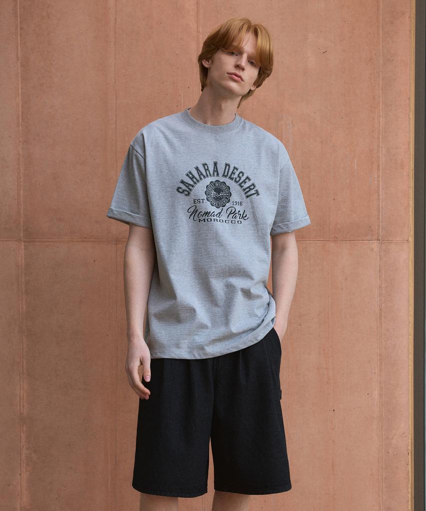 Wednesday Oasis (Unisex) Pure Cotton Sahara Semi Oversized T-Shirt (4 Colors)
