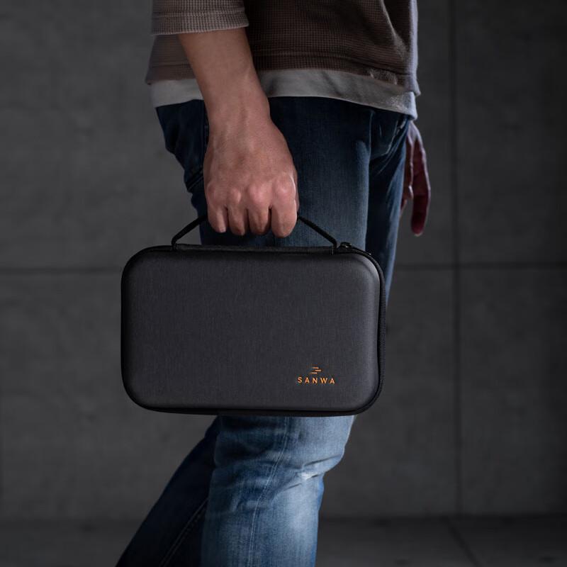 SANWA Travel Portable Electronics Organizer Hard Case