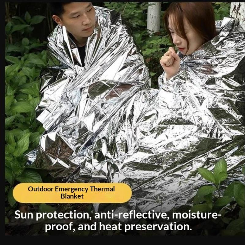 1/3/5Pcs Emergency Blanket Outdoor Survival First Aid Kit Windproof Insulation Lifesaving Pet Foil Thermal Military Rescue Blank