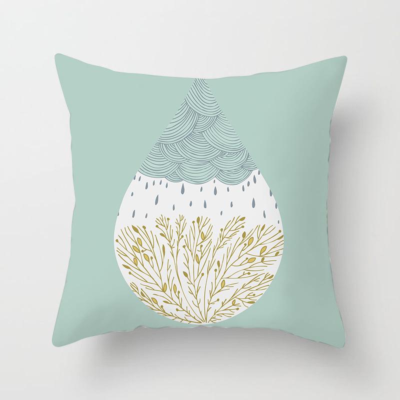 Ins Homewares Dusk Trees Sofa Car Pillow Cover Office Cushion Cover