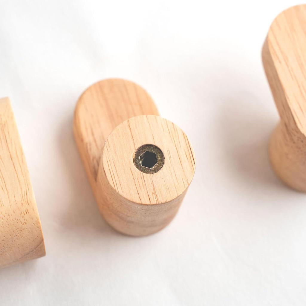Modern Elegant Wooden Wall Hook for Clothes, Scarves, Coats, and Hats