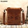 Men's Genuine Leather Crossbody Shoulder Bag - Casual, High-Quality, Large Capacity Bag