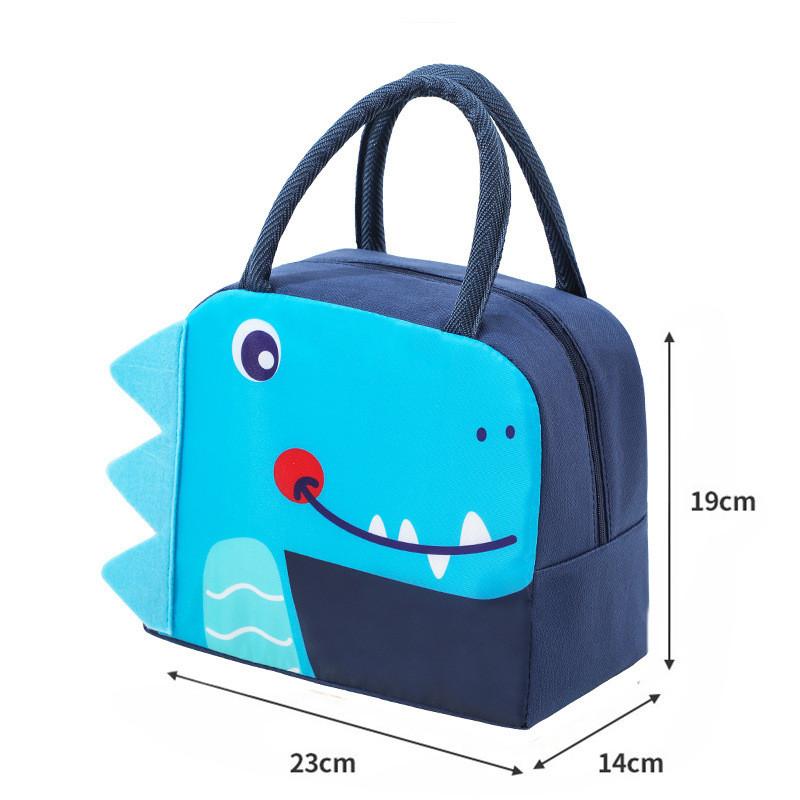 3d Cartoon Lunch Bag Insulated Food Carrier For Students Outdoor Use