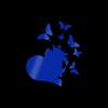 Car Reflective Sticker Creative Heart Butterfly Flying Decal Cover Auto Accessories for Motorcycle Window Rear Winshield Bumper