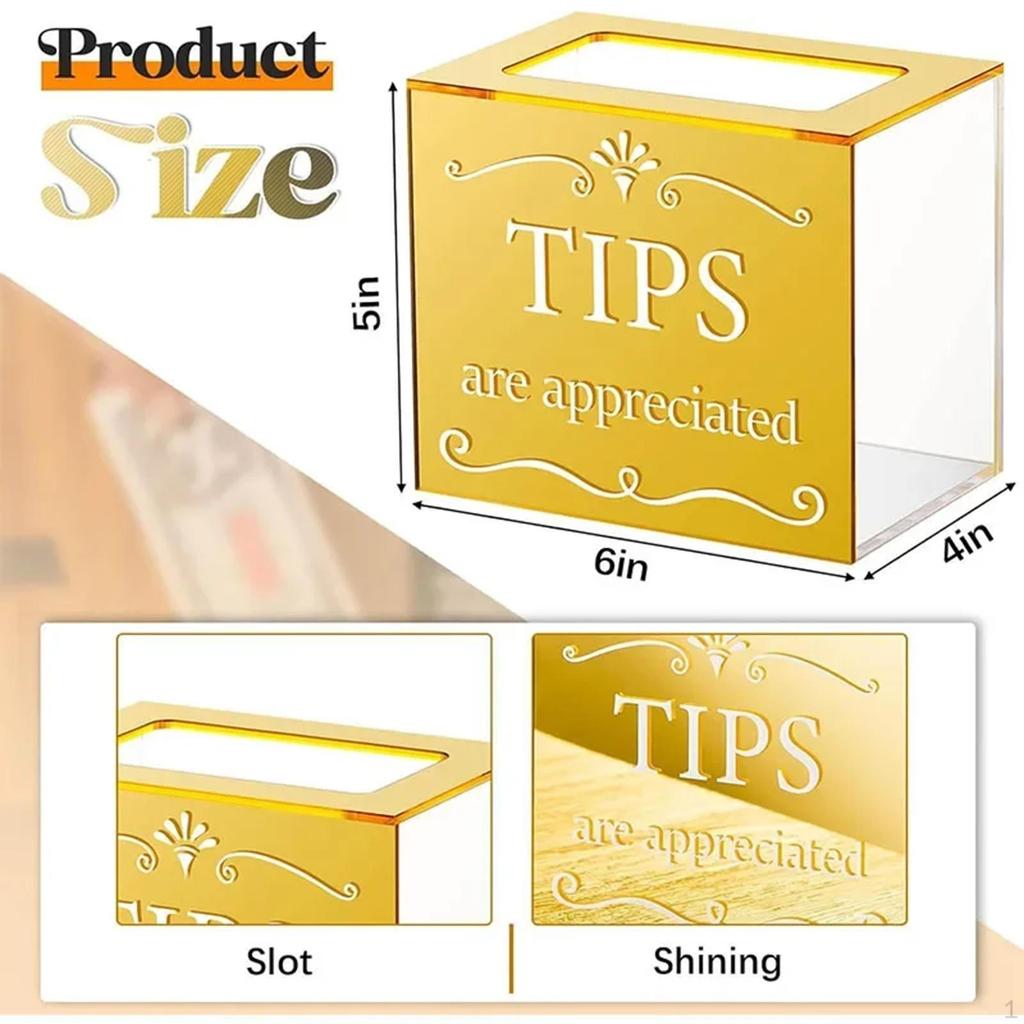 Tip Kutu Akrilik Bağış Toplama Çok Fonksiyonlu Barmen Yorum Oylama