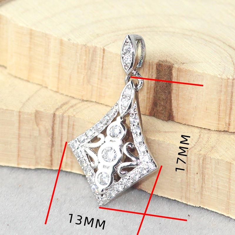 S925 Sterling Silver Necklace Pendant Fashion Individuality Simple Diamond Charm Boutique Jewelry Female Accessories