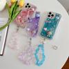 Silicone phone case with rope for Xiaomi 12 Pro, 10, CIVI, CC9, 11T - Love carrot rabbit cartoon design.
