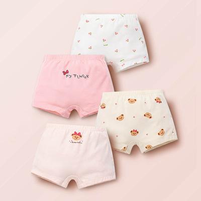 Dziecięca bielizna dziewczęca 4 sztuki majtki z nadrukiem