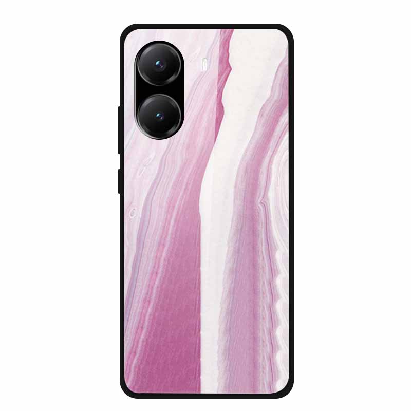 Tempered Glass Case For Poco X7 Pro Back Cover PC Hard Shockproof Cases for Xiaomi PocoX7 Pro Funda Marble Texture Fashion Coque