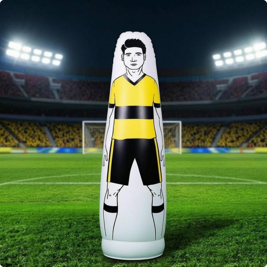 Inflatable Soccer Figure Portable Mannequin Reusable for Backyard
