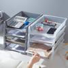 Stapelbare Dokumentenablage, stapelbare Papierbriefablage, Schreibtisch-Organizer, vertikal, horizontal, Ablage für Briefe, Postkörbe