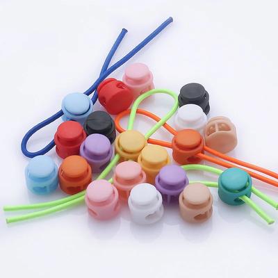 10 STÜCKE Bunte Kleidungsstopper Runde Kordelstopper aus Kunststoff Metallfeder Anti-Rutsch-Stopper Kleidungszubehör