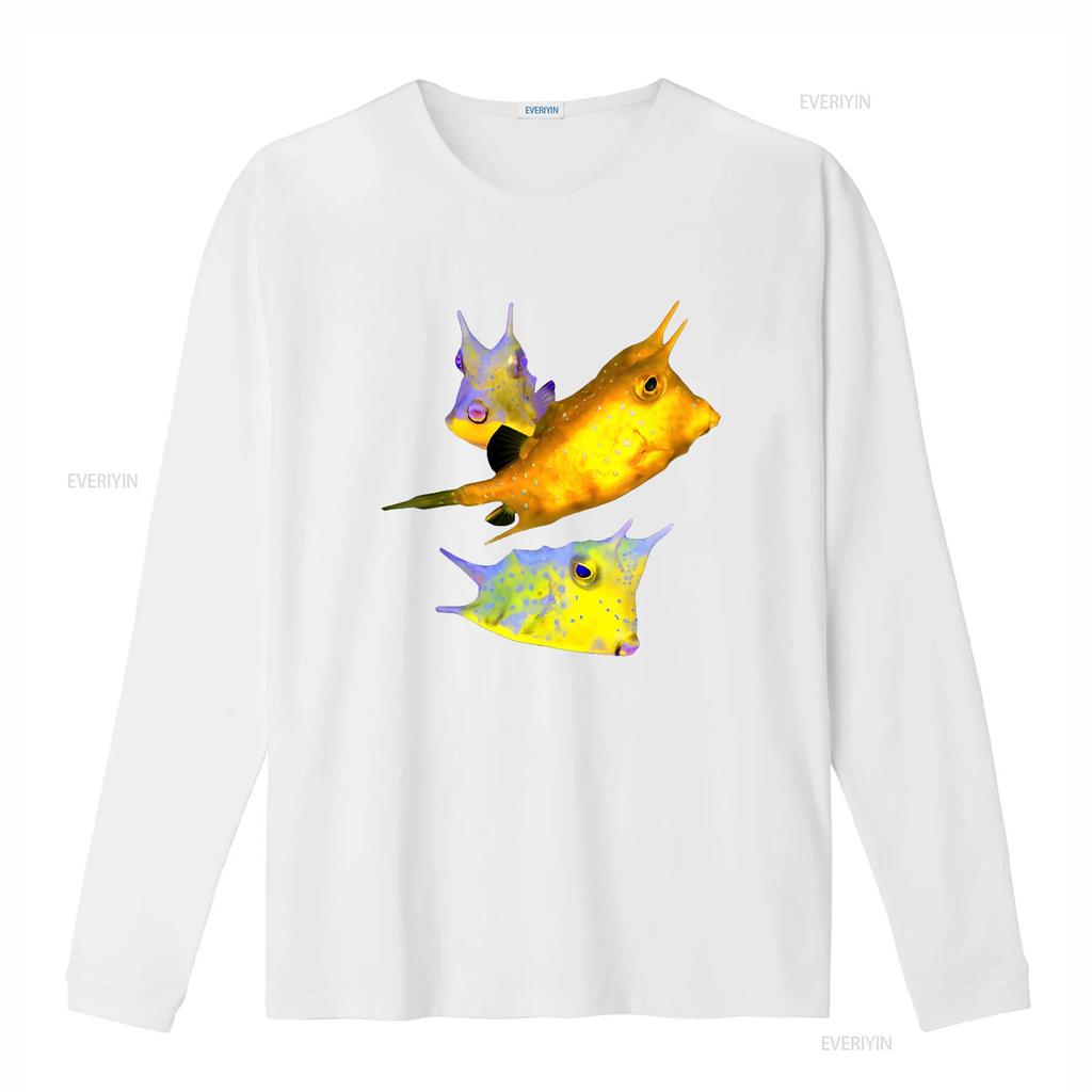 Kabeljau Fisch Salzwasser Aquarium Riffaquarium Kofferfisch Liebhaber T-Shirt vintage Gewaschen Lässig Leicht Bequem grafisch Mode