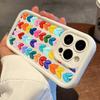 Colorful Heart Oil Painting Case for iPhone 16 E 15 14 13 12 Mini 11 Pro Max XS X 8 7 Plus SE Liquid Soft Silicone Back Cover