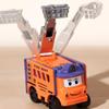 Pull Back Transformable Car Toy Double-Sided Pull Back Trucks Inertia Engineering Vehicle  Kids