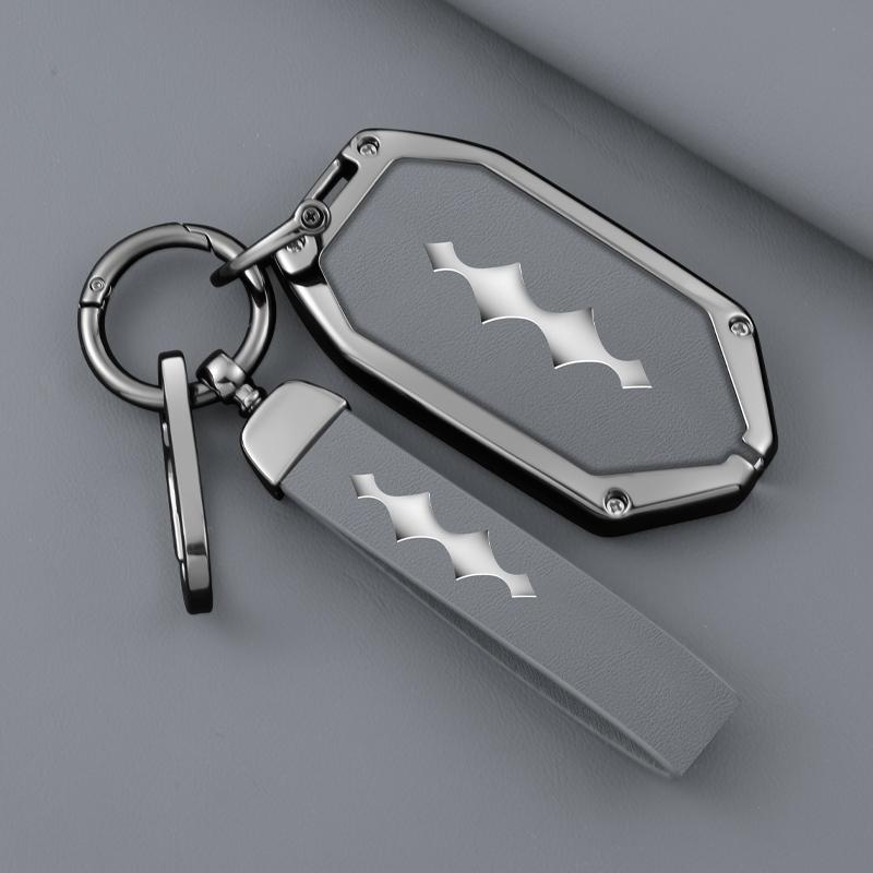Car Key Cover For Byd Equation Leopard Super 5 Super 8 Super 3 9 Key Case Zinc Alloy Leather Car Key Case Protective Case
