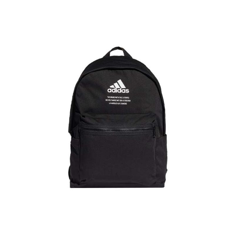 Adidas Recycled Polyester Twill Backpack Regular Unisex Black Adidas GU0877
