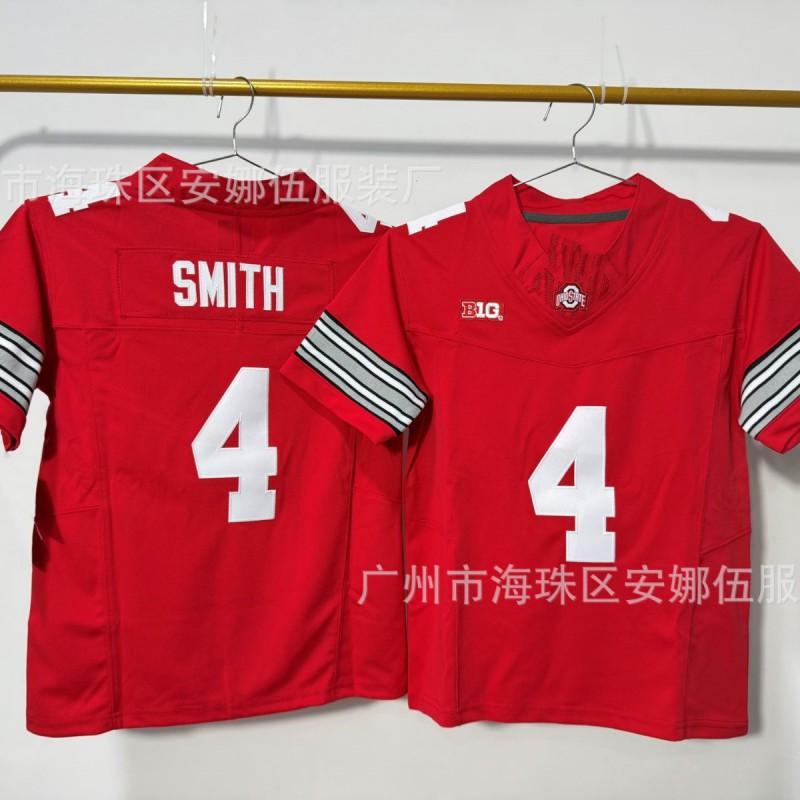 2026 Ohio State Buckeyes 4 Besticktes Footballtrikot Teamsport