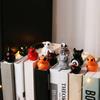 11PC/Set Mini Resin Ducks Ghost Halloween Figures Skeleton Demon Spooky Ornaments Garden Fairy Micro Landscape Home DIY Decor