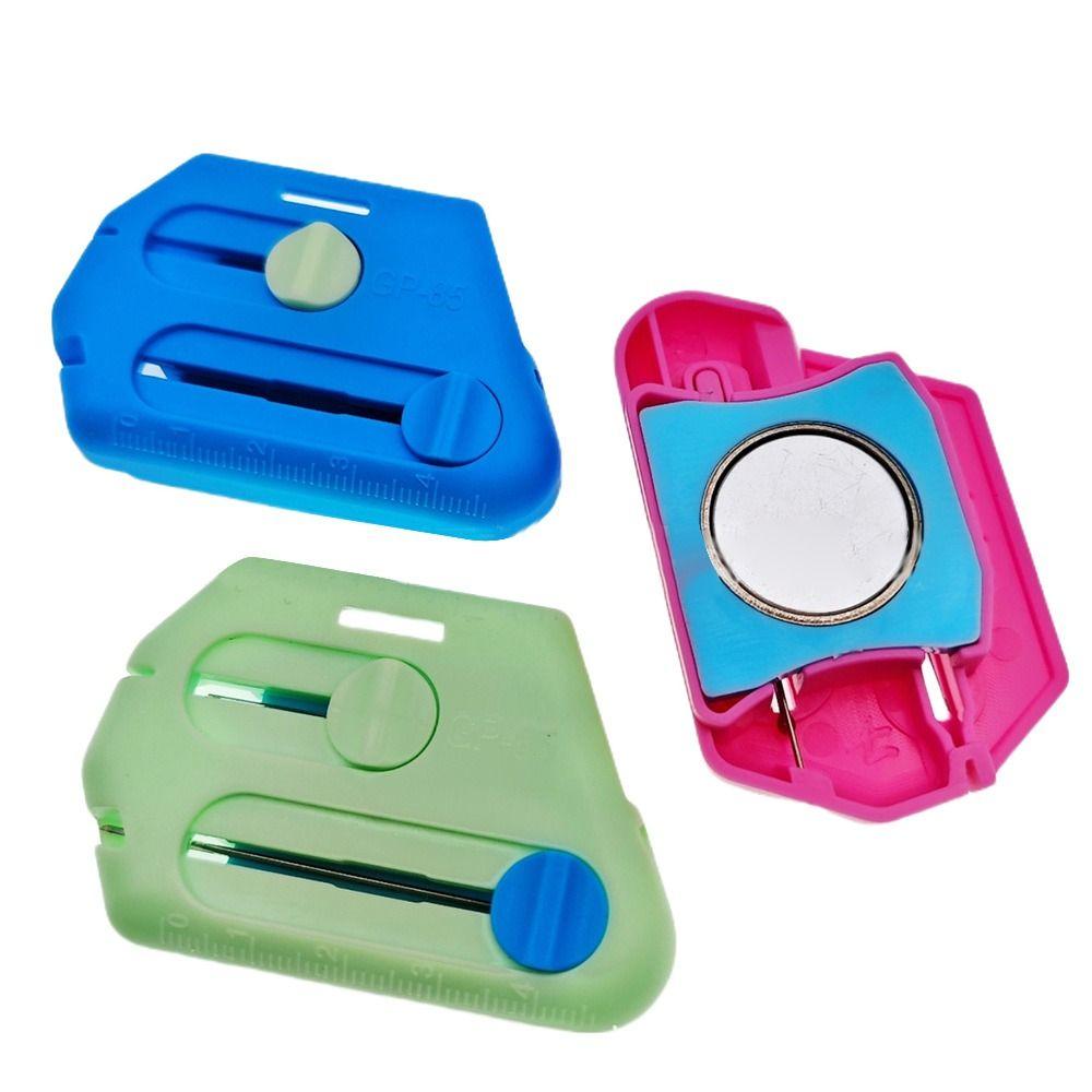 Stretchable Multi-functional Strong Magnetic Ruler Needle Threader with Scale Screwdriver Threading Device Needle Threading