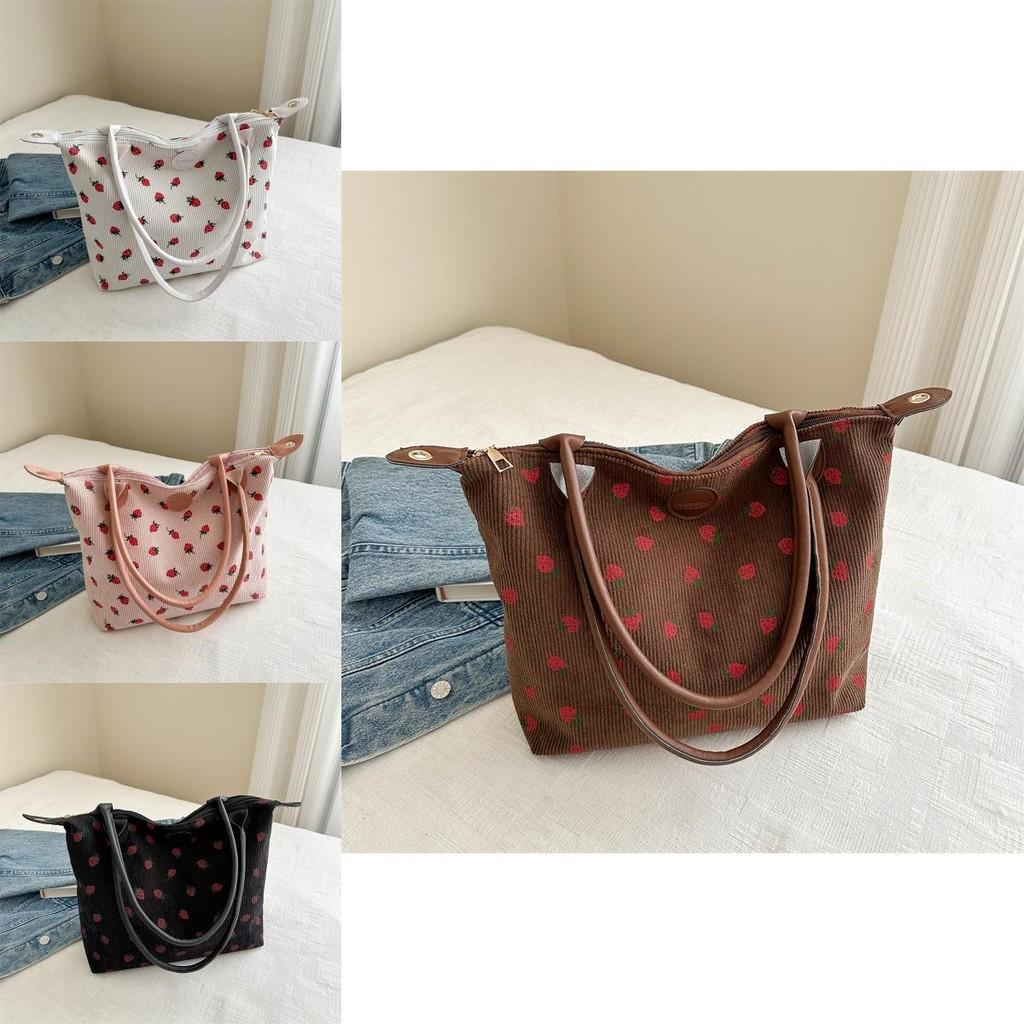 Fashionable Black Pink White Coffee Casual Tote Bag Durable Lightweight Travel Bag