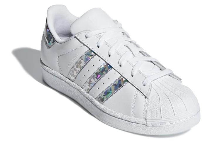 Kids' Sneakers adidas Superstar White Holographic Stripes (Youth) Footwear White/Footwear White/Footwear White