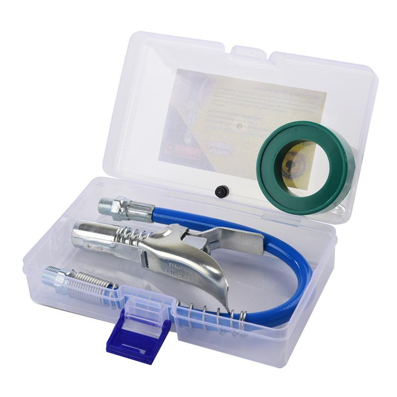 ABLZ-Grease Tool Coupler Locks And Metric Zerk Coupler Fittings Grease Goes 1/8 Inch NPT Fitting Grease Tool Metal Tooling